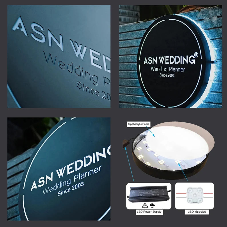 Custom Hollow Backlit Lightbox Sign