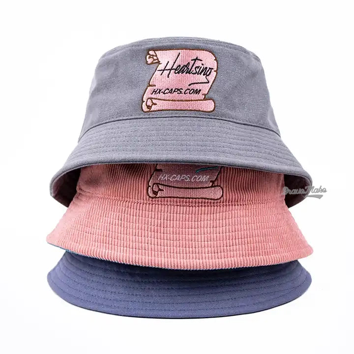 Custom Embroidered Men Women Summer Cotton Fisherman Bucket Hats With Customized Embroidery Logo