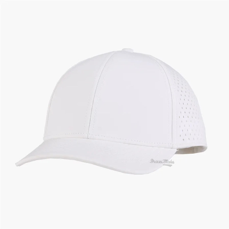 Custom Hydro Waterproof Performance Snapback Hat 6 Panel Hat Perforated Melin Hydro Hat