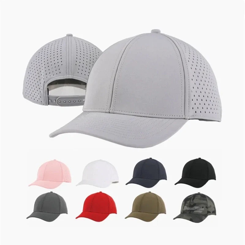 Wholesale New Fashion Adjustable Breathable Custom Cotton Summer 6 Panel Sports Hats Colored Blank Plain Baseball Cap