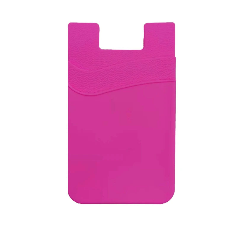 Wholesale Silicone Cell Phone Wallet Custom Logo Printing Credit ID Silicone Card Holder For Phone