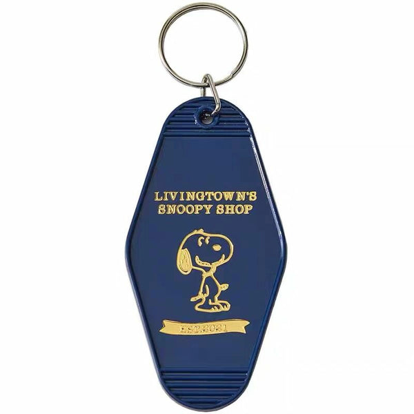 High Quality Custom Fashional Motel Key Tag Double Sides Printing Hotel Keychain Retro Motel Keychain