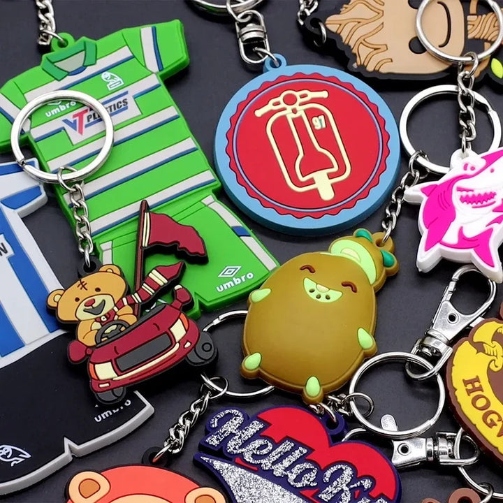 Custom Rubber Keychains at Wholesale