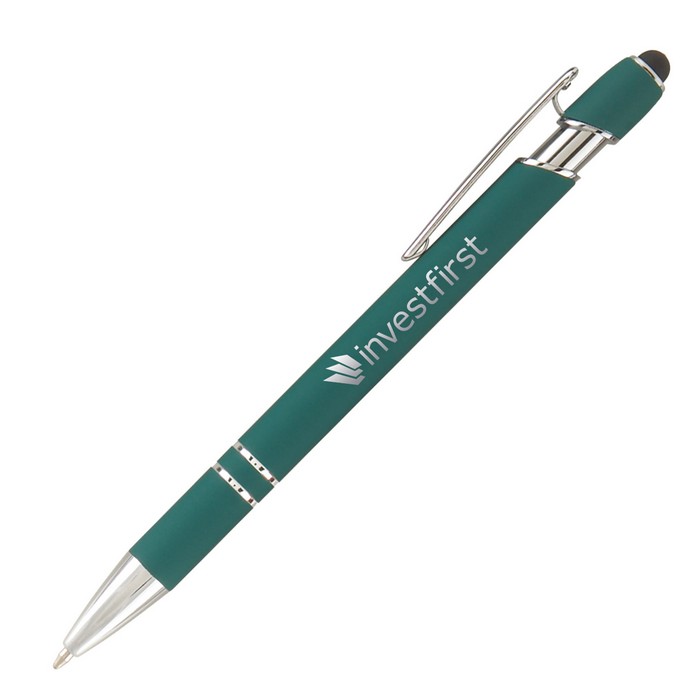 Retractable Metal Pen with Stylus