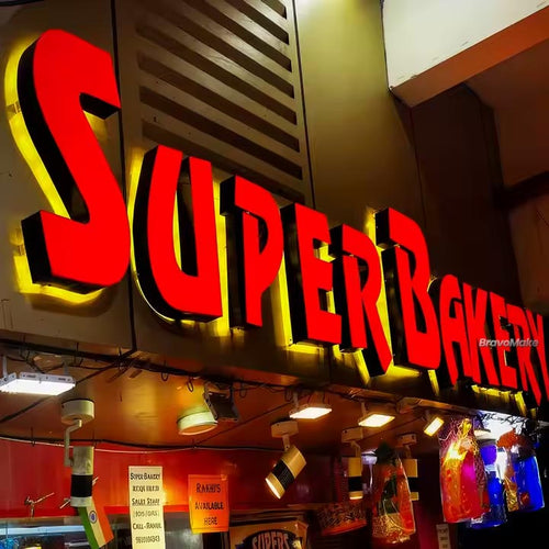 Fabricated Metal Letter Signs - Halo/ Back Lit