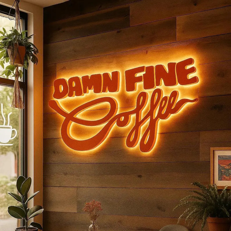 Back Lit Letters & Logos sign for bar storefront