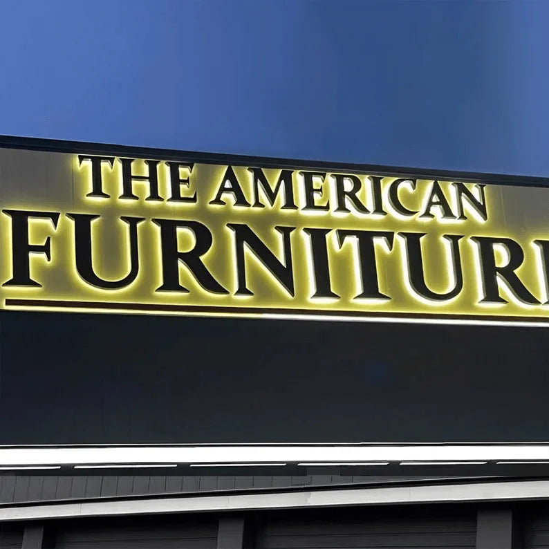 Custom 3D Backlit Letters & Logo Sign For Business, Bar, Office, Salon, Storefront, Reception