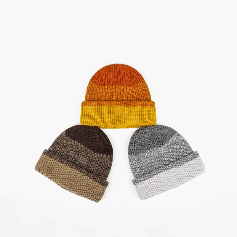 Winter Unisex Knit Cuff Beanie Hats Solid Color Warm Knitted Ski Skull Caps Fashion Wholesale Winter Hats