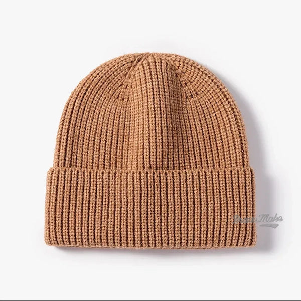 Wholesale Oem Custom Skully Warm Unisex Cuffed Striped Soft Luxury Cable Blank Long Angora Knit Winter Fuzzy Beanie for Women