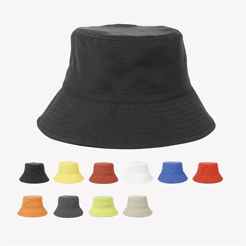 High Quality Sun Hat Nylon Fisherman Bucket Hats Unisex Wide Brim Bucket Hat For Men Women