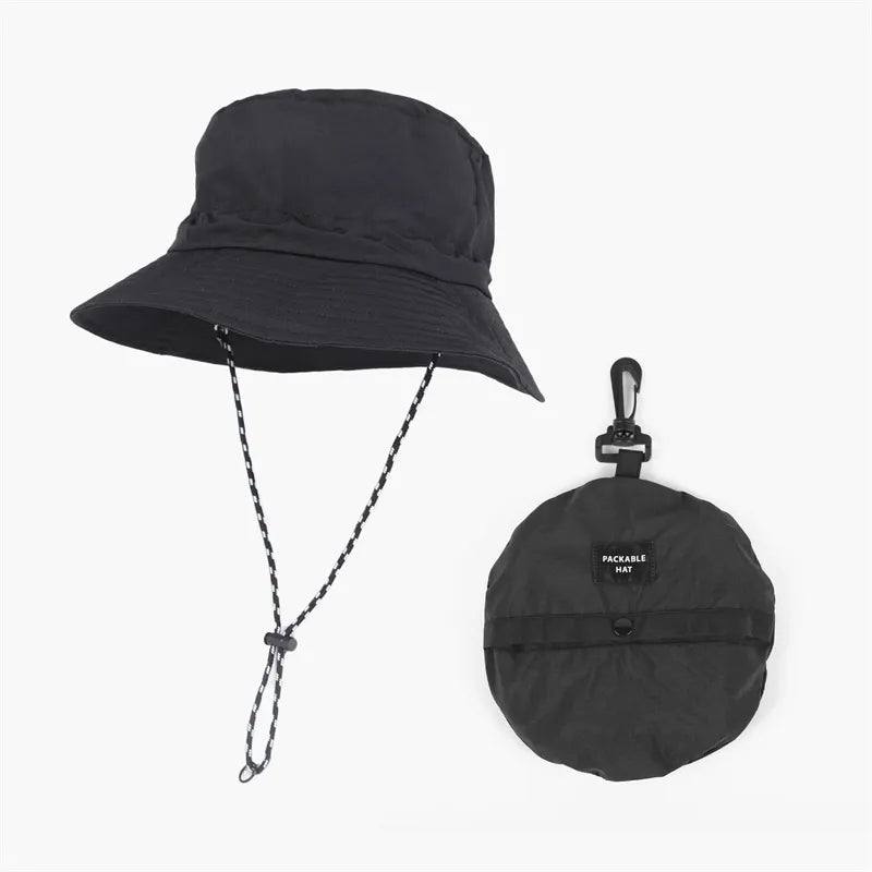 Outdoor UV Sun Protection Wide Brim Waterproof Breathable Adjustable Fishing Hiking Boonie Bucket Hat with Neck Flap