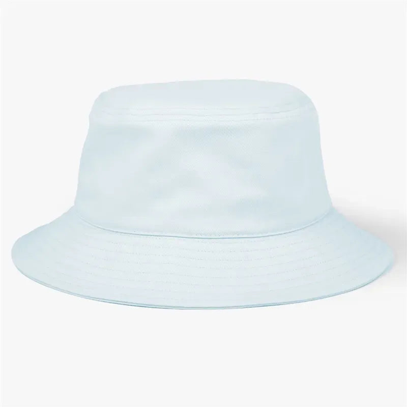 Wholesale Outdoor Flat Top Wide Brim Summer Cap custom Embroidery Logo Bucket Hat Fisherman Designed foldable cotton Bucket Hats