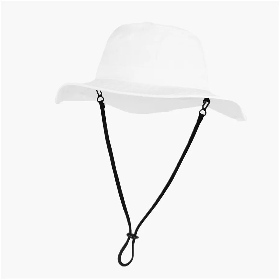 outdoor hiking wide brim boonie fishing hat waterproof breathable fisherman cap custom bucket hat with string