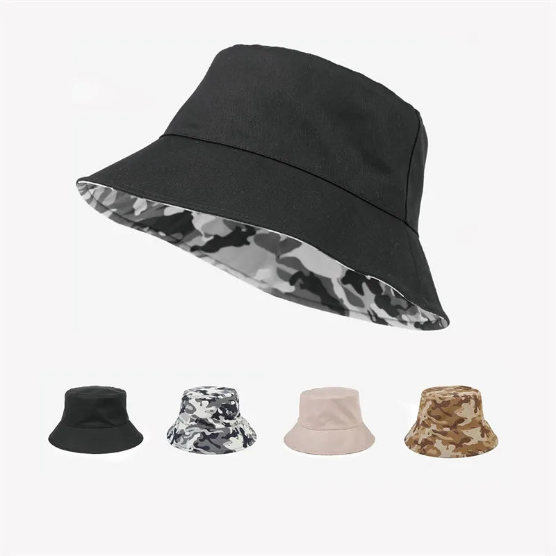 Camo Fishing Hat 100% Cotton Adult Camouflage Bucket Hat with Logo