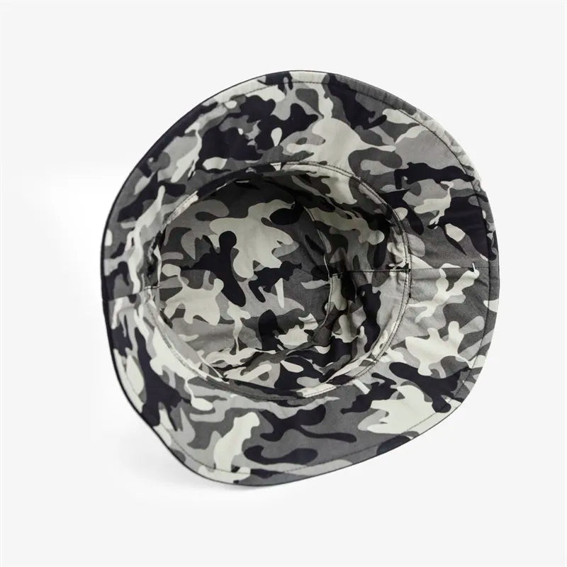 Camouflage Bucket Hat High Quality Men Women UPF 50+ Sun Protection Camo Fisherman Straw Hat Bucket Hat Factory