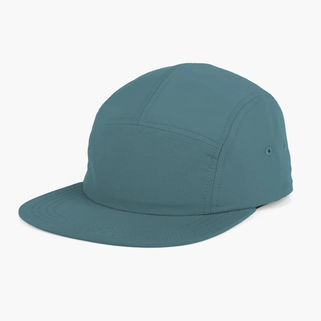 High quality nylon 5 panel blank hat bill unstructured custom snapback caps with your own logo