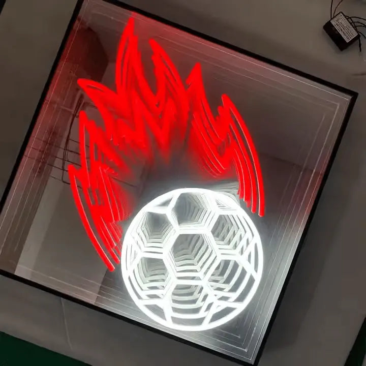 Custom 3D Infinity Mirror LED Logo Sign