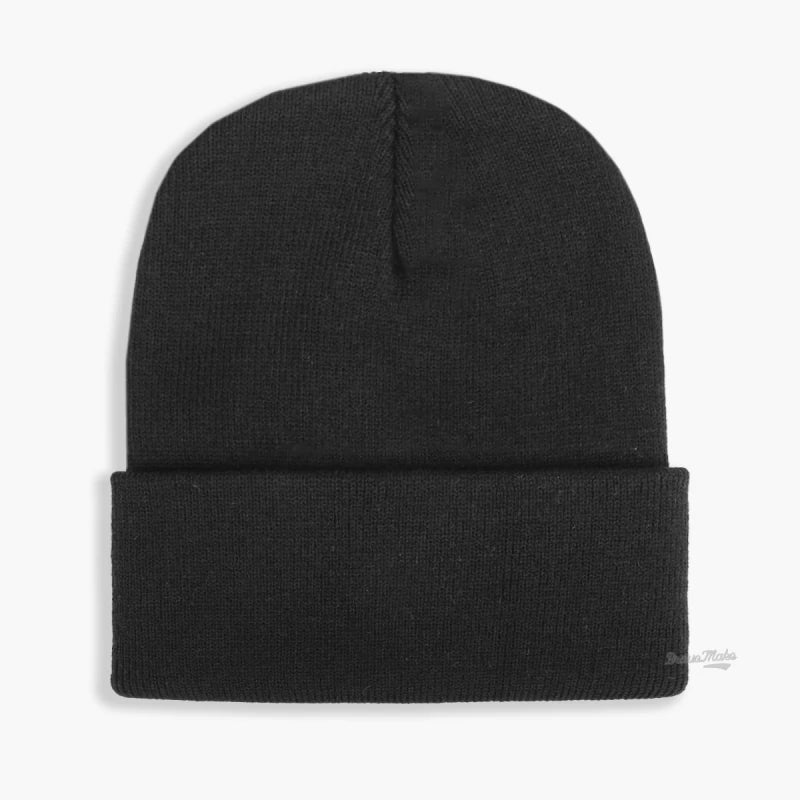 Custom logo fashion casual style acrylic plain winter warm man knitted beanie hats