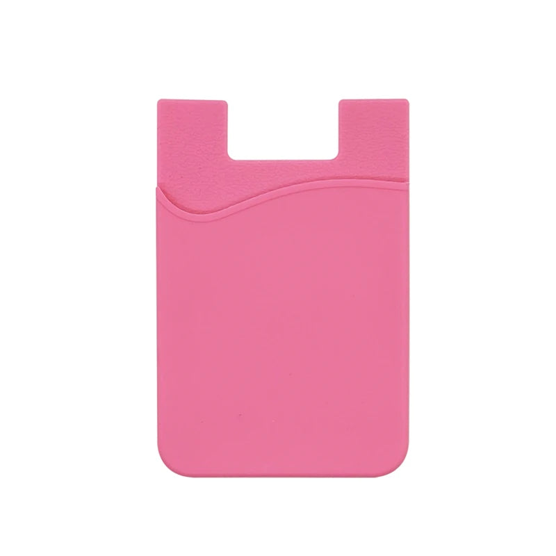 Mobile back Silicone Card Holder 3m sticker wholesale cell phone wallet