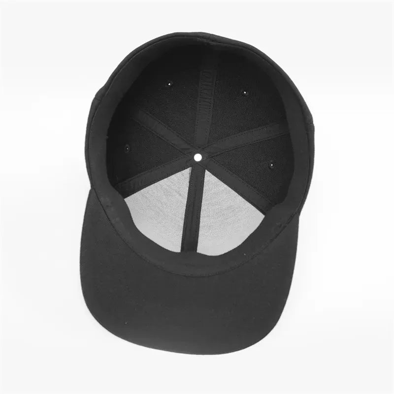 Wholesale High Quality 6 Panel Flat Bill New Style Stretch Flex Fit Hats Fitted Caps With Custom Logo For Mens