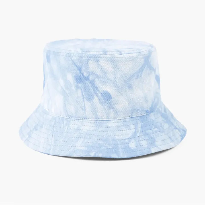 Wholesale Summer Reversible Fisherman Cap Custom Logo Tie Dye Printed Bucket Hat For Women Men