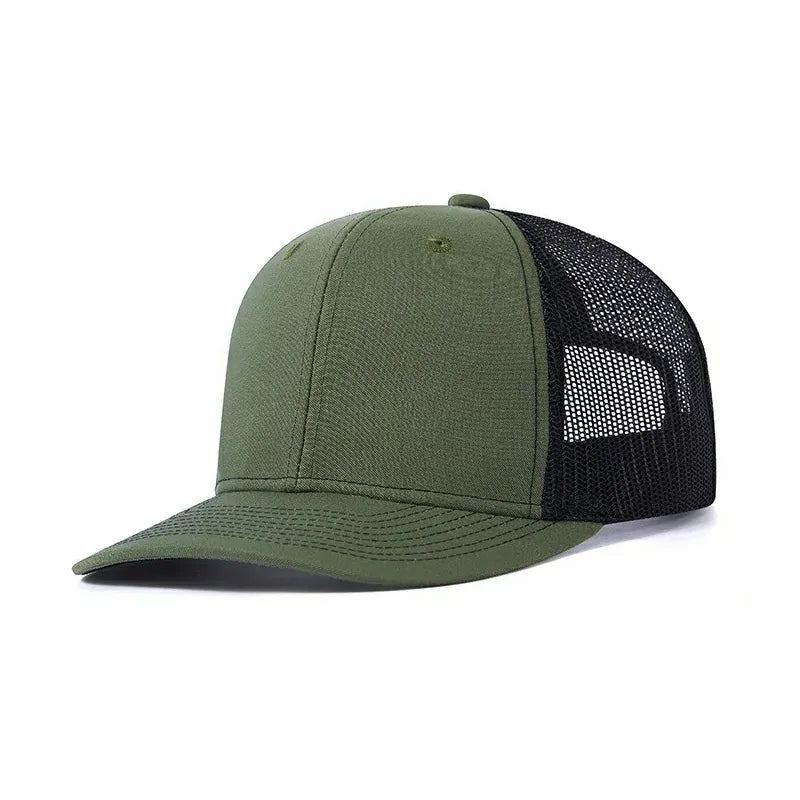 Wholesale Blank 6 Panel Suede Trucker Hat High Quality Structured Mesh Sport Hat In Stock