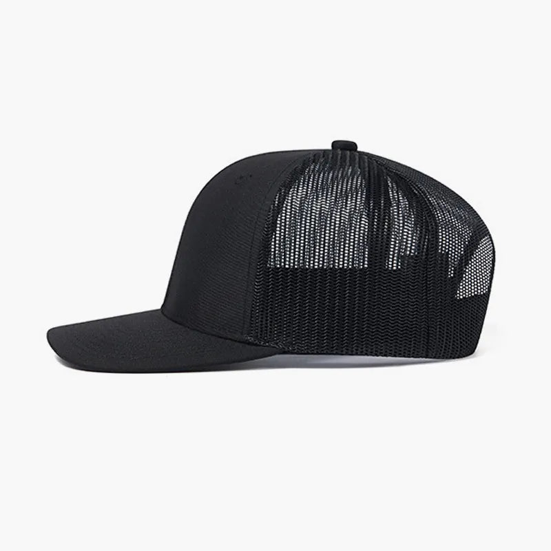 Factory Wholesale Popular Label Patch 6 Panel Structured Two Tone Unisex Mesh Sports Cap Trucker Hat