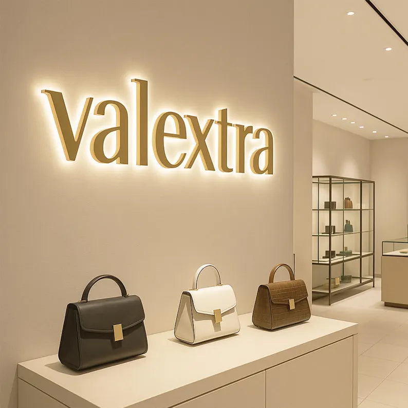 Dimensional 3D Illuminated Metal Letters for Wall