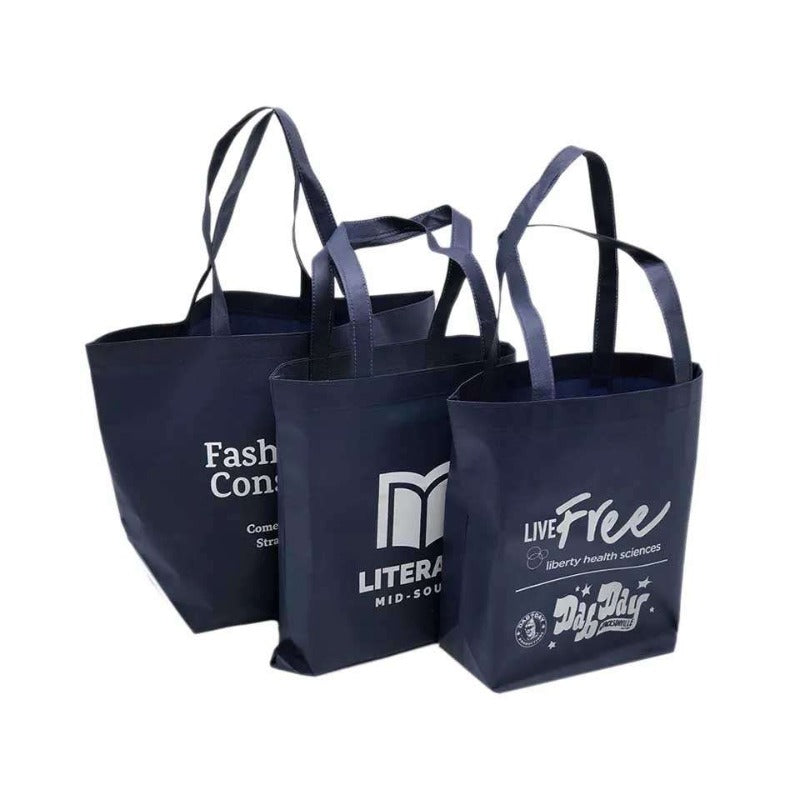 Wholesale Custom Printed Eco Friendly Recycle Reusable Grocery Pp Laminated Non Woven Fabric Tote Shopping Bags