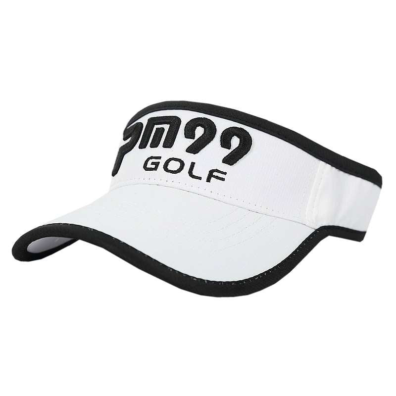 Wholesale Cotton Solid Sun Hat Custom Sun Visor Hat With Embroidery Logo Women Beach Travel Summer Sunshine Protection Visor Hat