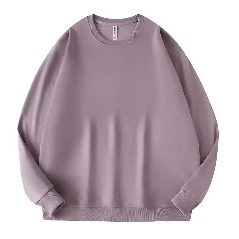 High Quality Streetwear Oversized Fleece Heavyweight Pullover Cotton Plain Drop Shoulder Embroidery Mock Neck Sweatshirts