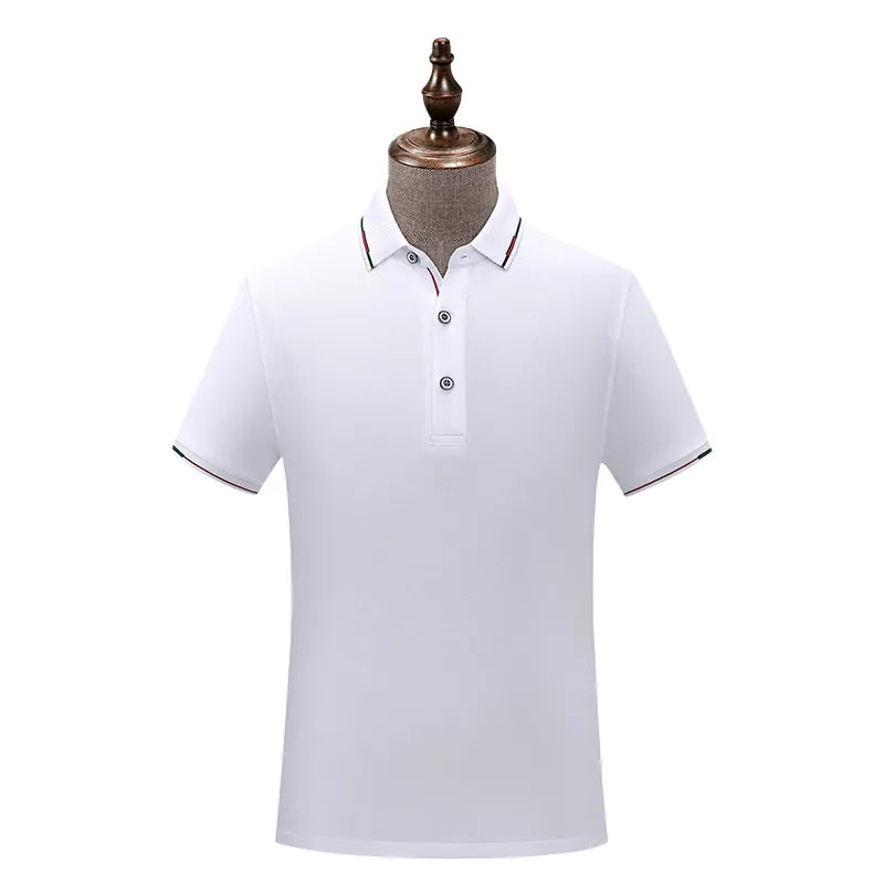 100% Cotton Blank Men's Golf T Shirts Embroidered Logo Plain Short Sleeve Polo Shirts Big/Tall/Custom camisas