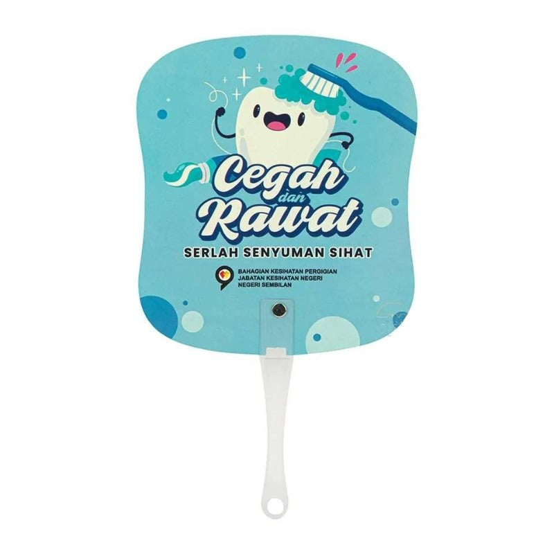 Customised Printed Promotional Plastic Hand Held Pvc/pp Fan Mini Hand Held Fans