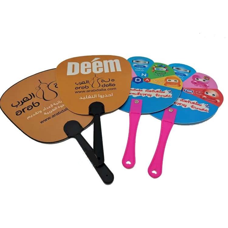 Eco Friendly Custom Printed Plastic Hand Fans Portable Hand Fans