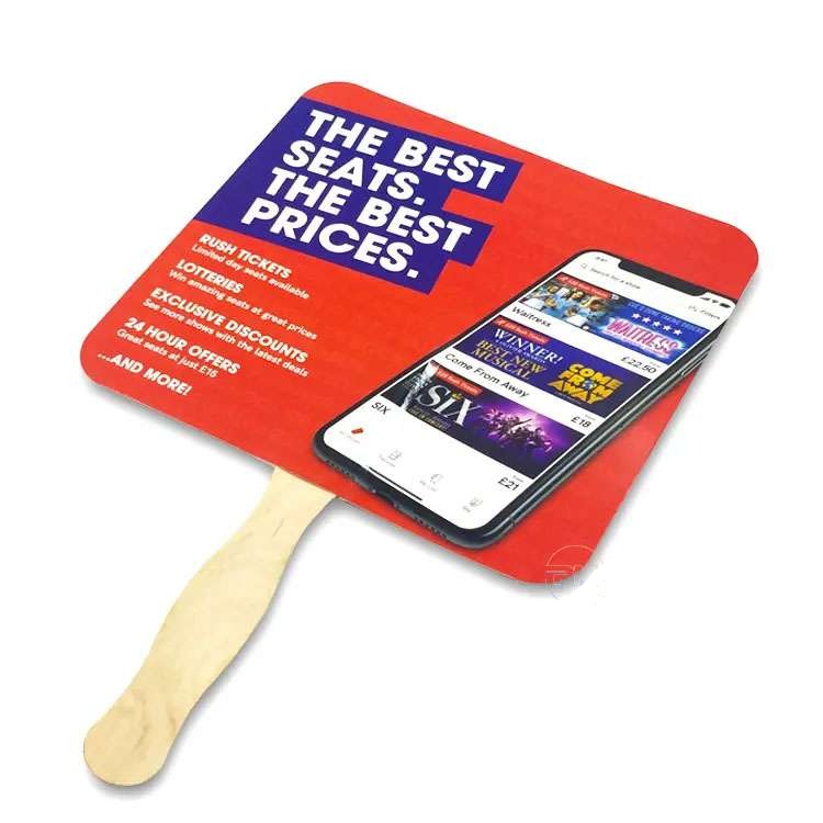 Cheap custom plastic hand fan