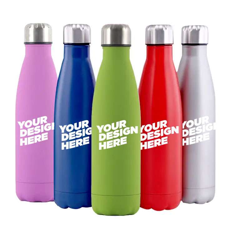 17 oz Vacuum Insulated Stainless Steel Thermo Sport Bottle For Drink