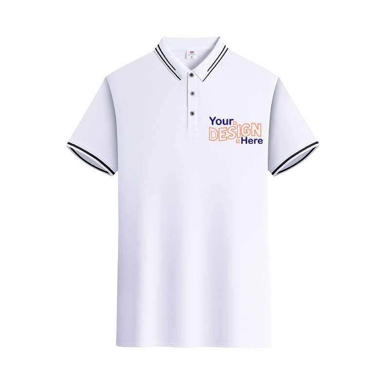 100% polyester Men's Blank Golf Polo T Shirts Embroidered Logo Plain Short Sleeve Casual Polo Shirts