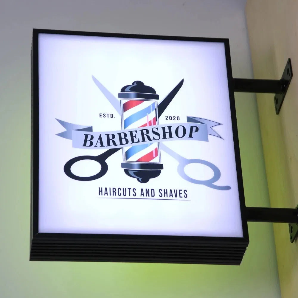 Storefront Light Box With Double Sided Logo