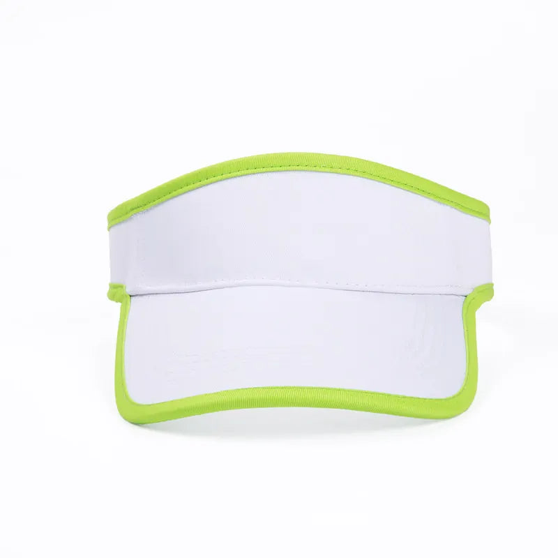 Wholesale Custom Logo Outdoor Visor Beach Adjustable Sun Cap Visor Hats Tennis Cap Wide Brim