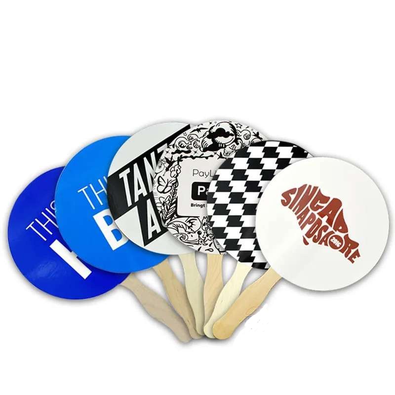 Custom Photo Church Fans - Hand Held Fans - Full Color Print - Waterproof Fans