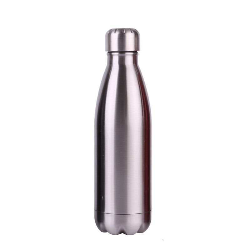 Large Sports Vacuum Insulated Flask Smart Thermos Wide Mouth Stainless Steel Water Bottles