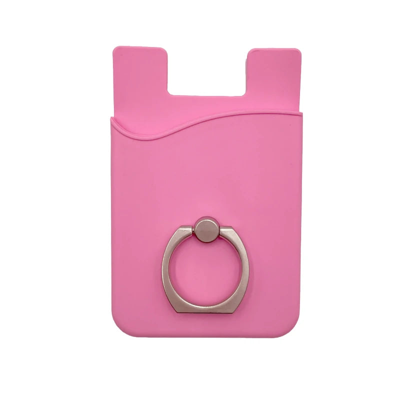 Phone Case with Ring Grip for Back of Phone, Wallet Credit Adhesive Cell Case Stick-on Card Holder