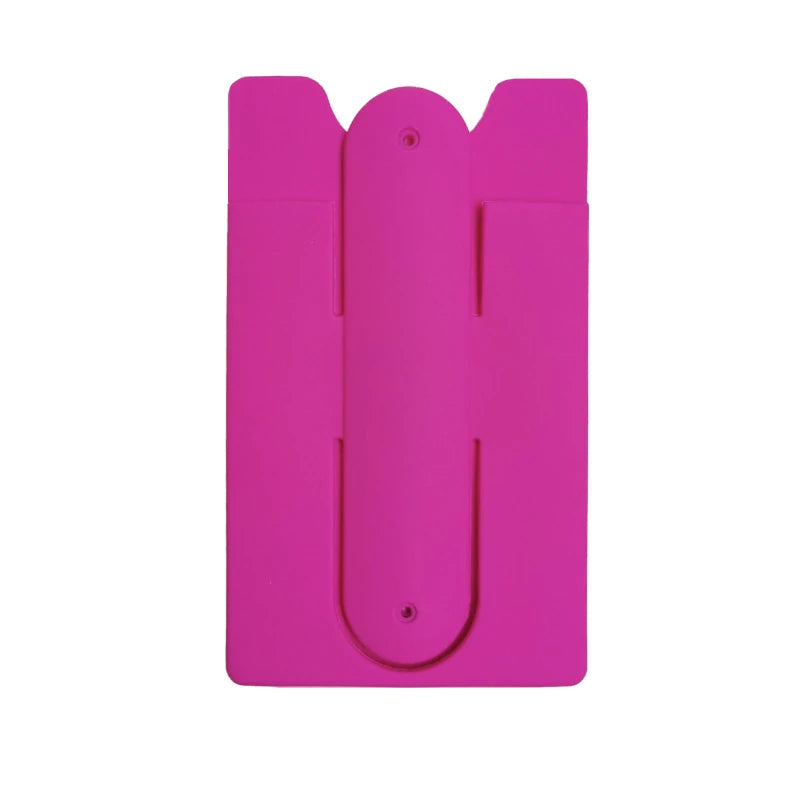 Promotional gifts customize Strong Pad sticky cell phone wallet silicone card holder with stand