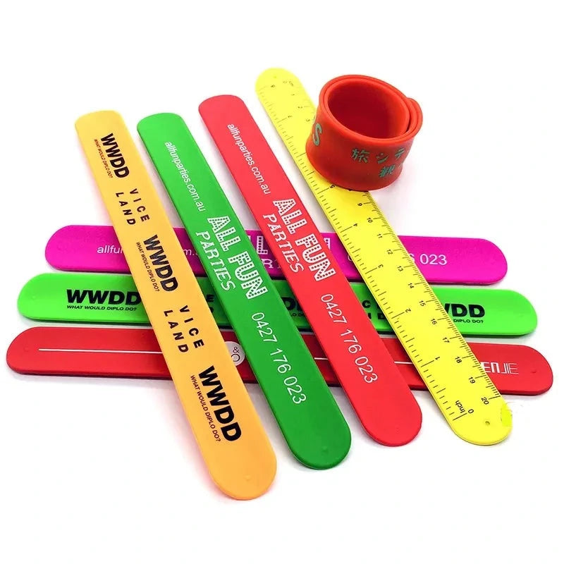 Ruler Silicone Slap Bracelet - Promotional Giveaways