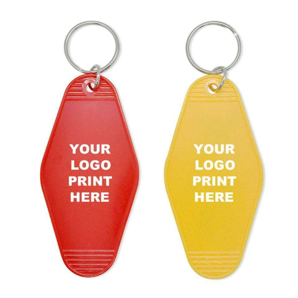 Classic Style Hotel Room Plastic Key Tags Custom Printed