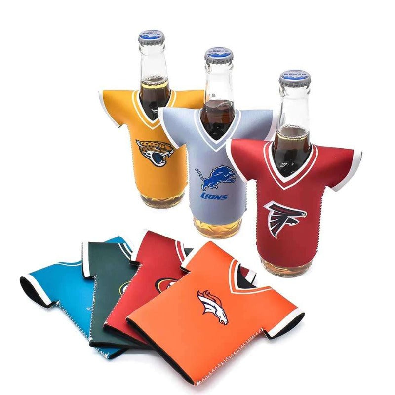 Custom 12oz zippered neoprene beer bottle cooler foldable sublimation blank Can Cooler