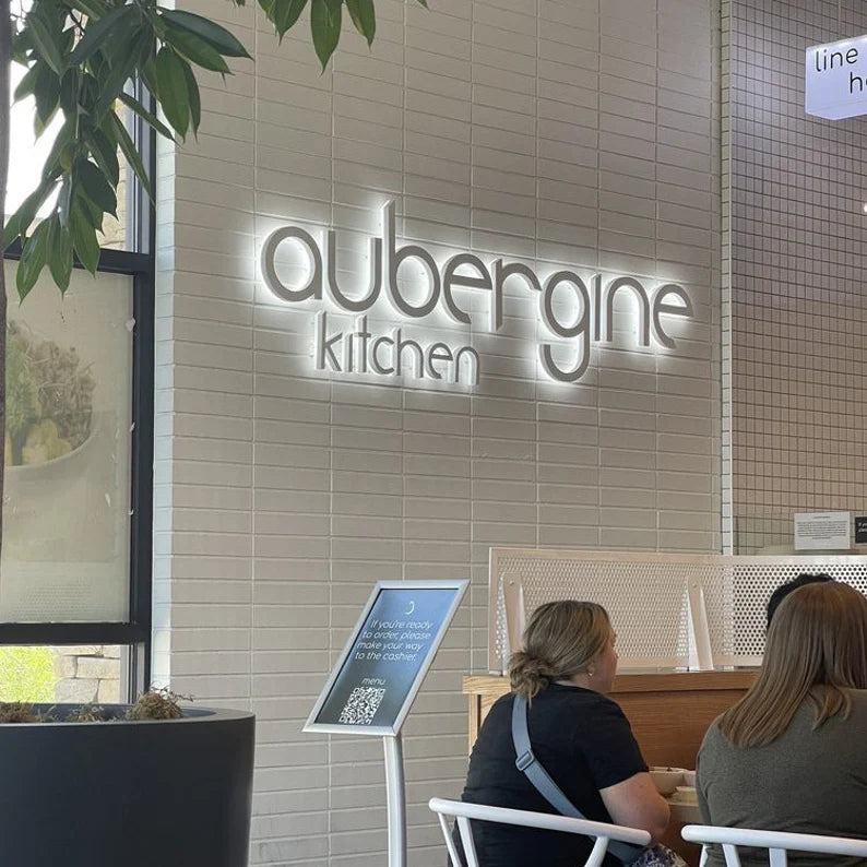 Fabricated Halo/ Back Lit Metal Letter Signs, Edge-Lit Channel Letters