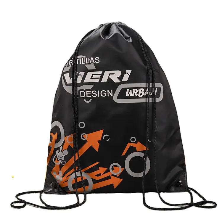 Custom Cheap Polyester Drawstring Bag Gym Sports Draw String Bags Sport Drawstring Backpack bag