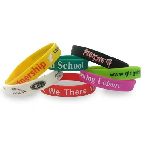 Customized Logo Personalized Silicone Wristbands Rubber Sports Motivational Wristband Bracelet Wholesale