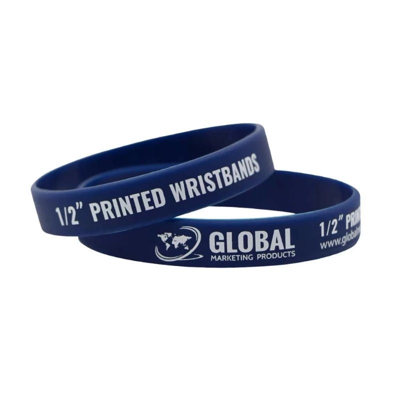 Personalized Ink Injected print embossed glow Custom Logo For Promotional Rubber bracelet Silicone Wristband